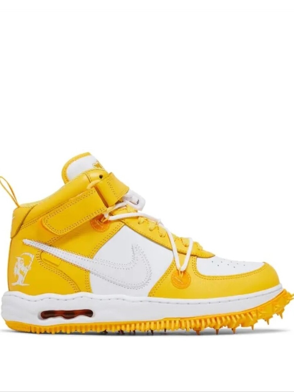 Off-White x Nike Air Force 1 Mid SP Leather 'Varsity Maize'